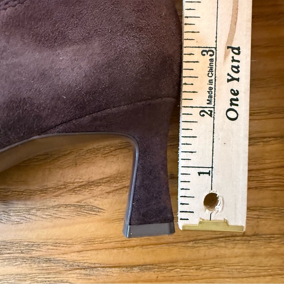 Naturalizer Deesha Chocolate Brown Suede Wide Calf Boots Size 7.5W-XW - Picture 9 of 9